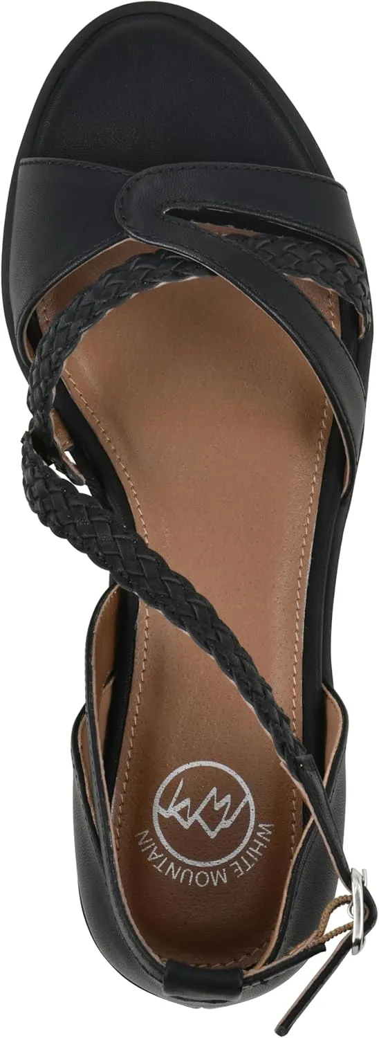 WHITE MOUNTAIN Women's Kika Open Toe Flat Sandal