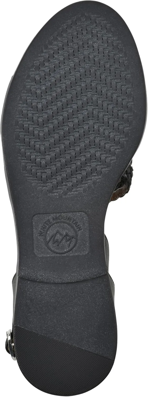 WHITE MOUNTAIN Women's Kika Open Toe Flat Sandal