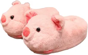 Women And Men Cute Animal Pig Dog Deer Slippers,Warm memory foam Cotton Home Slippers, Home Slippers indoor and outdoor