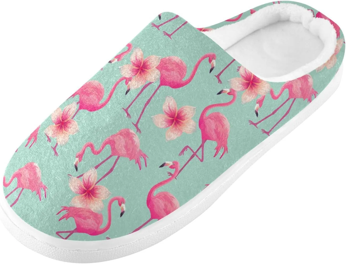 Women's and Men's Fuzzy House Slippers Cozy Memory Foam Slippers Indoor Outdoor Warm Nonslip Family Slippers