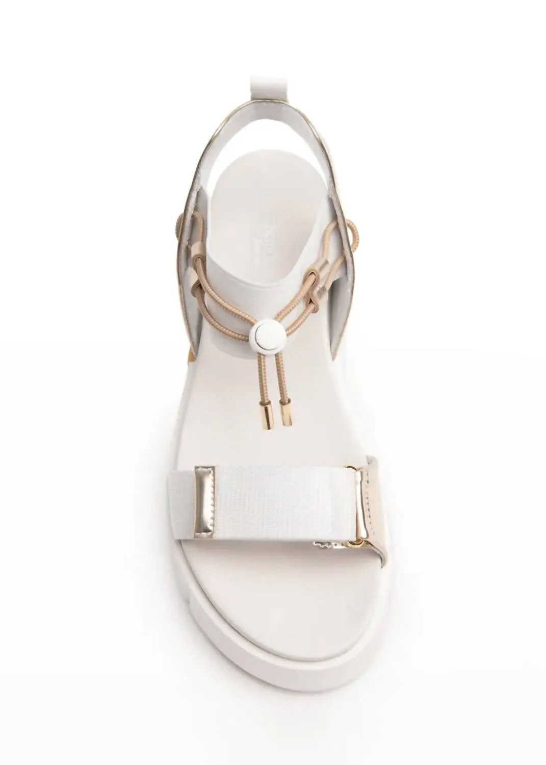 Women's Argento Flatform Sandal In Bianco