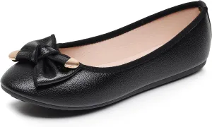 Women's Ballet Flat Shoes Fashion Bowknot Flats Round Toe Wedding Flats