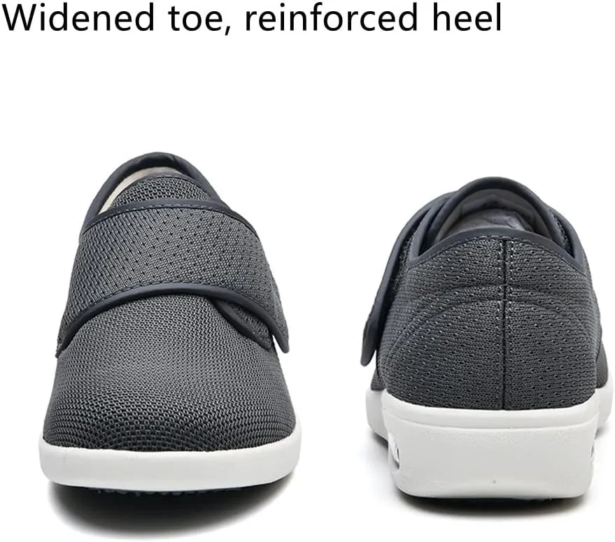 Women's Diabetic Shoes Wide Width Edema Shoes Breathable Memory Foam Lightweight Walking Sneakers for Elderly Swollen Feet