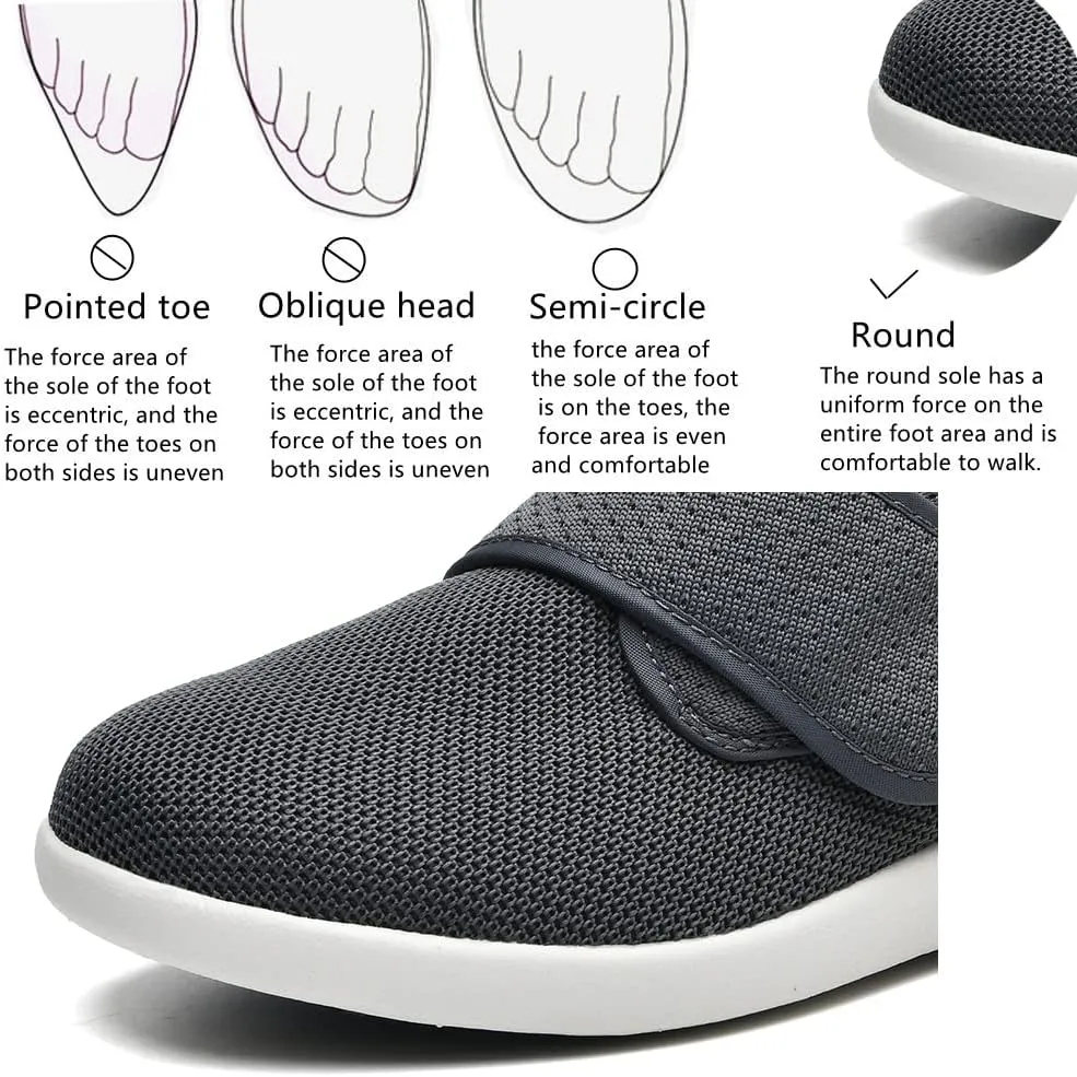 Women's Diabetic Shoes Wide Width Edema Shoes Breathable Memory Foam Lightweight Walking Sneakers for Elderly Swollen Feet