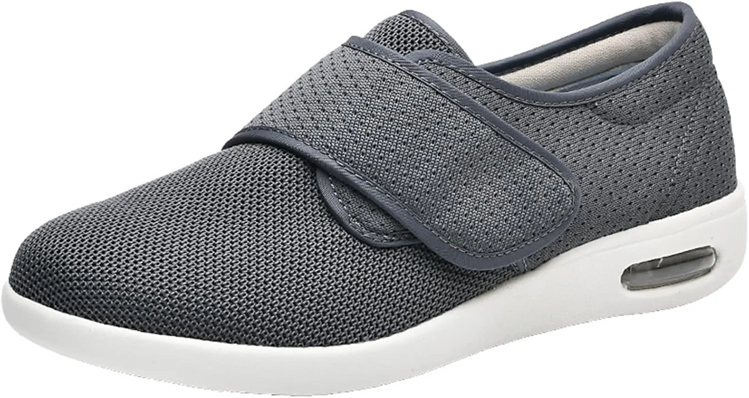 Women's Diabetic Shoes Wide Width Edema Shoes Breathable Memory Foam Lightweight Walking Sneakers for Elderly Swollen Feet
