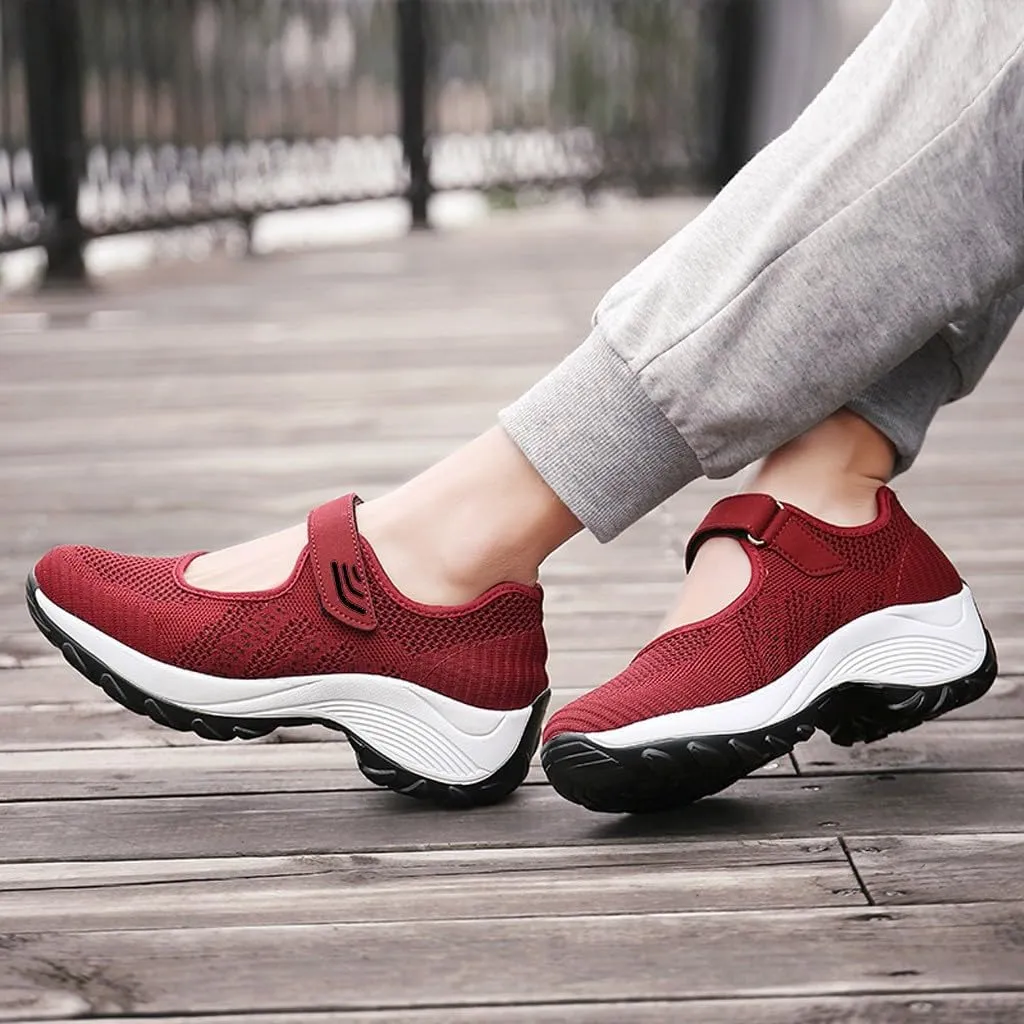 Women's Fashion Sneaker Mesh Slip On Black Non Slip Shoes for Women Comfortable Woman Walking Shoes Slide On Loafers Women Shoes White Leather Slip On Sneakers for Women