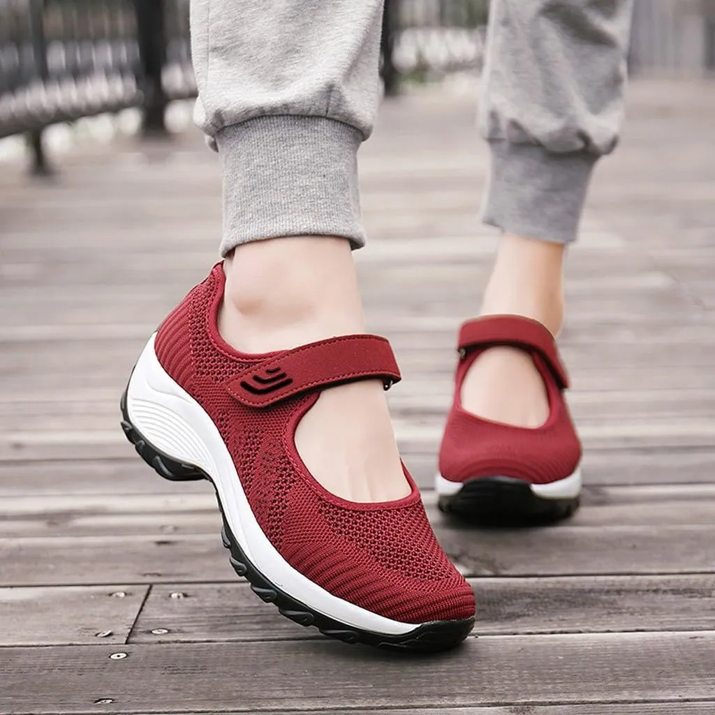 Women's Fashion Sneaker Mesh Slip On Black Non Slip Shoes for Women Comfortable Woman Walking Shoes Slide On Loafers Women Shoes White Leather Slip On Sneakers for Women