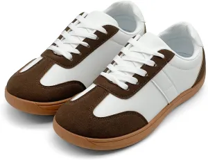 Women's Fashion Sneakers - Retro Walking Casual Low Top Tennis Trainer Skate Shoes