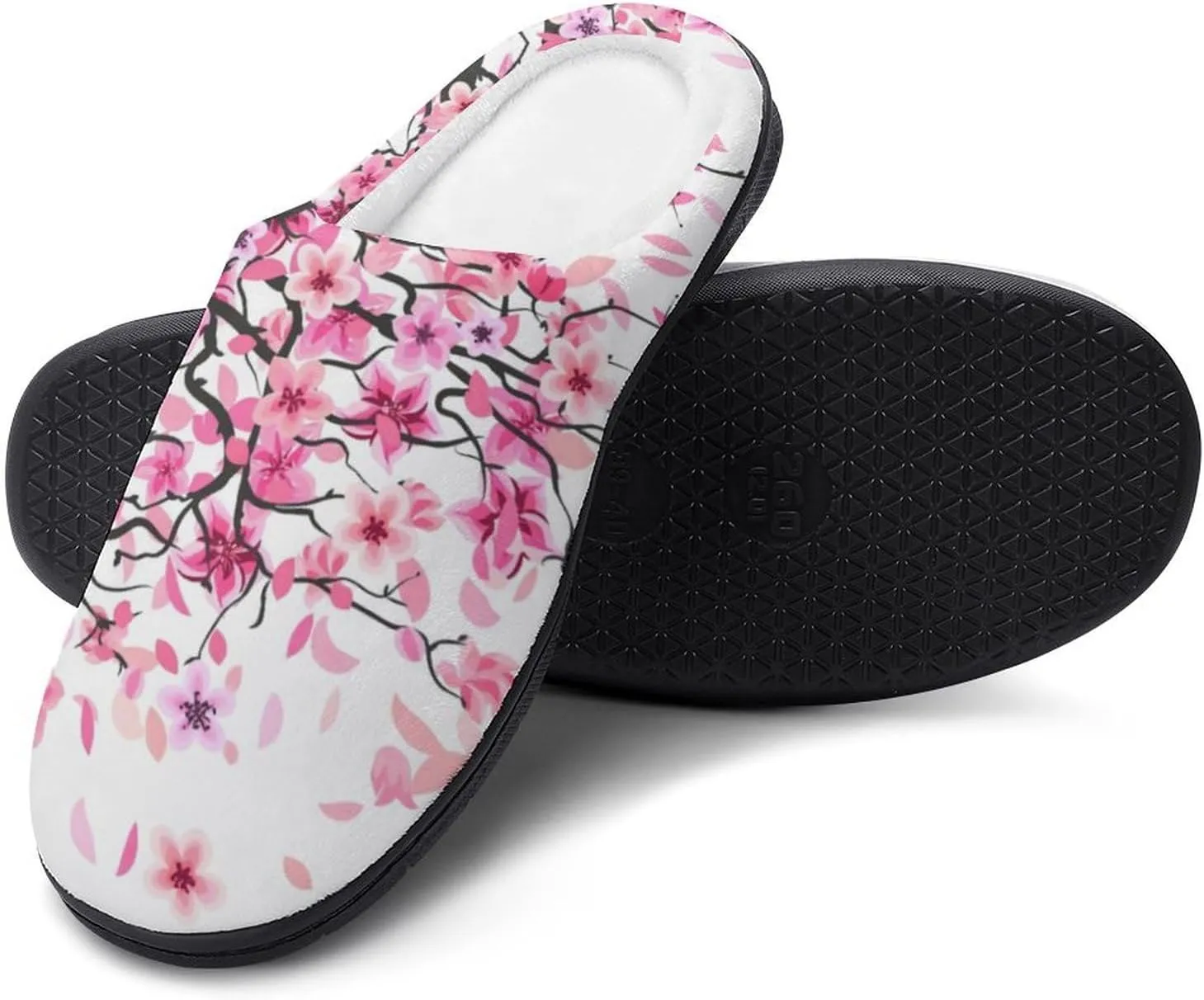 Womens Halloween Slippers Mens Memory Foam Cotton House Slippers Hard Sole Clog Slippers Slip-On Shoes Indoor Outdoors