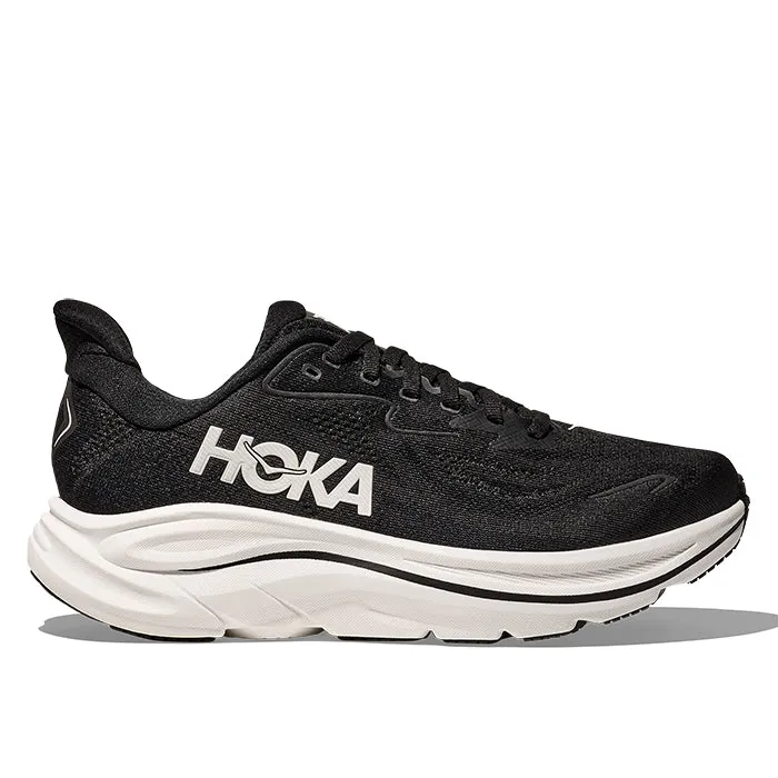 Womens Hoka Clifton 10 in Black/White