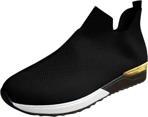 Womens Ladies Walking Running Shoes Slip On Lightweight Mens Dress Shoes Jogging Casual Shoes Trendy White Sneakers Tennis Shoe Cross Trainer Shoe