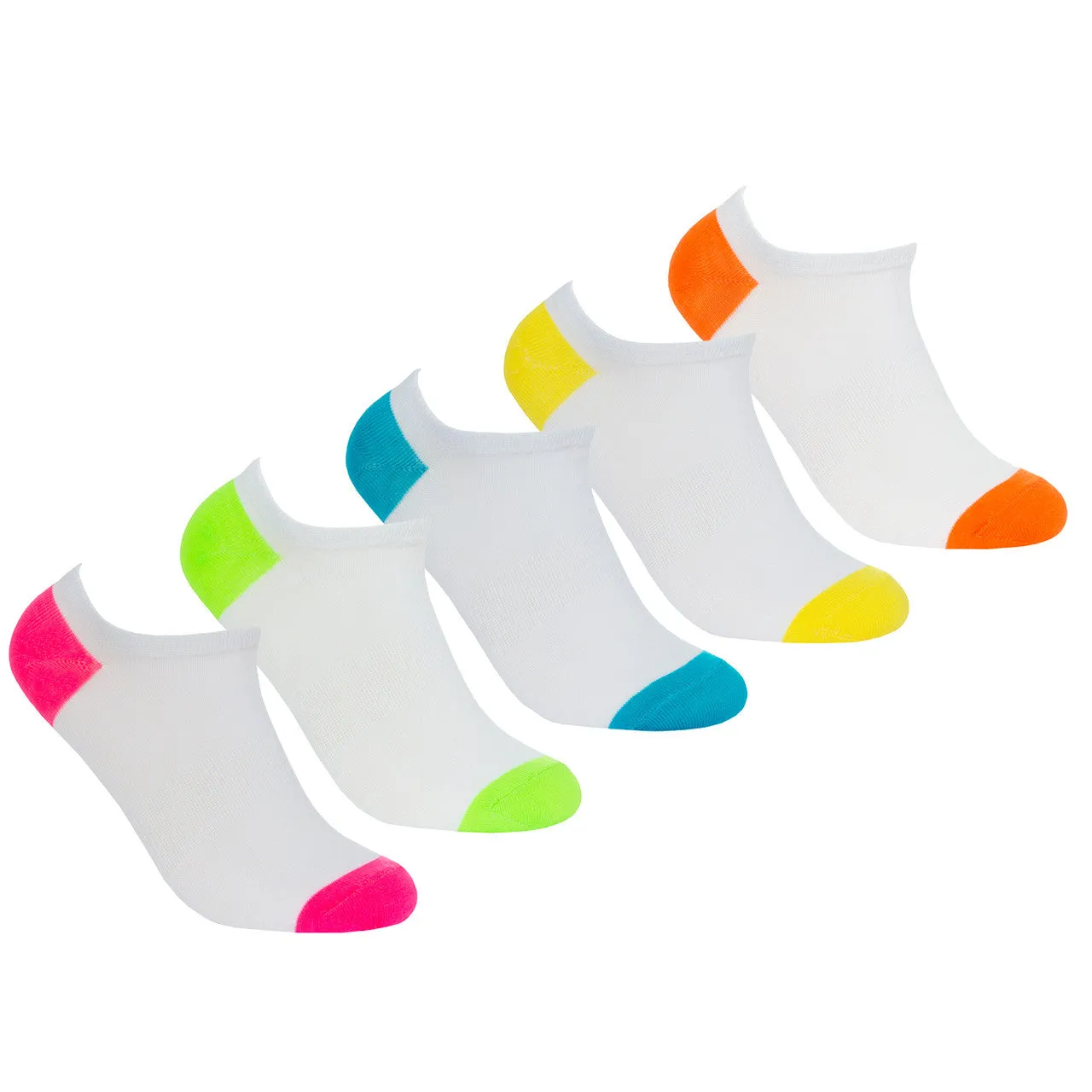 Womens Low Cut Trainer Socks 5 Pairs