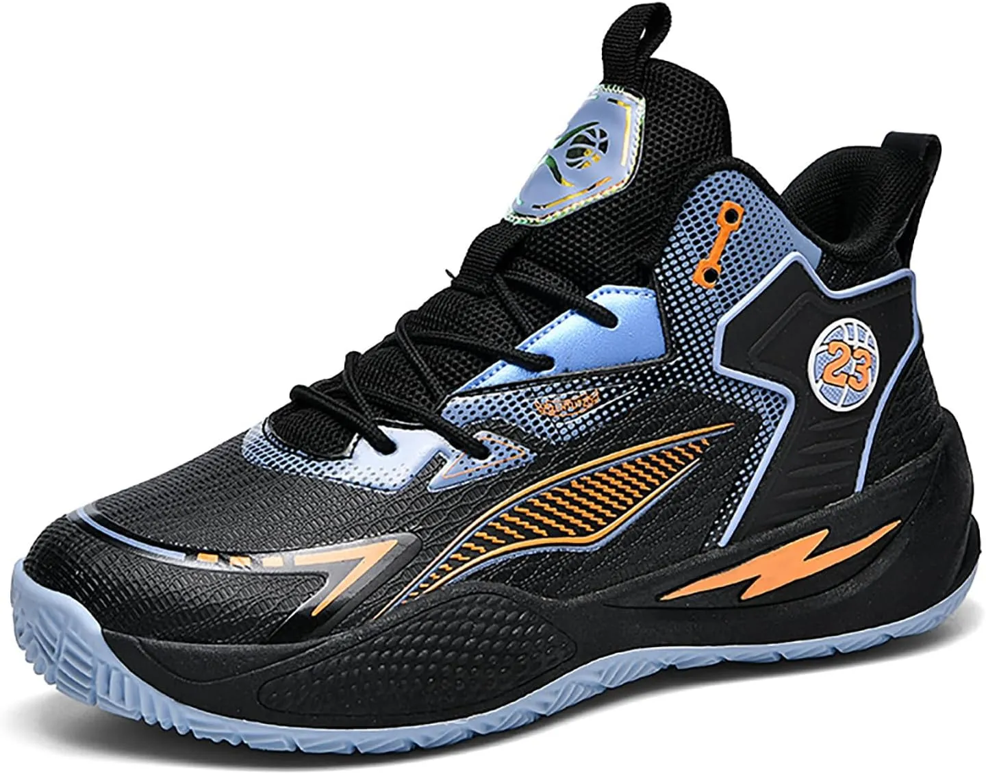 Women's Men's High-Top Basketball Shoes Breathable Anti-Slip and Wear-Resistant Soles Running Shoes Graffiti Design Fashionable Sports Shoes