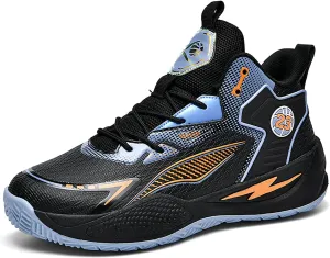 Women's Men's High-Top Basketball Shoes Breathable Anti-Slip and Wear-Resistant Soles Running Shoes Graffiti Design Fashionable Sports Shoes