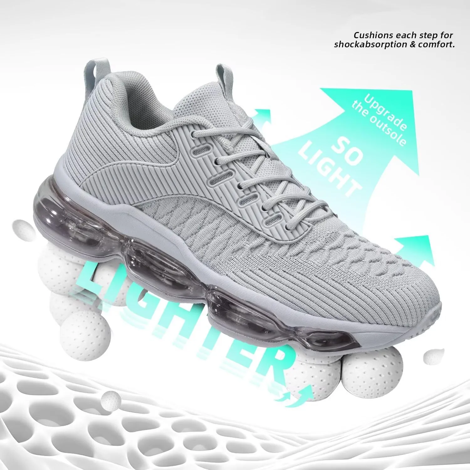 Womens Walking Running Shoes Air Cushion Breathable Fashion Tennis Sneakers Mesh Workout Casual Athletic Sports Gym