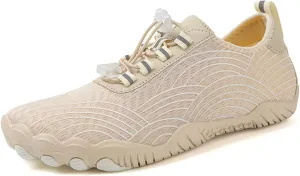 Women's Waterproof Hiking Shoes Pro-Healthy&Non-Slip Breathable Barefoot Shoes Wide Toe Box Grounded Footwear Running Trekking Trail Shoe Cross Trainer Walking Sneakers Beach Swim Footwear Unisex