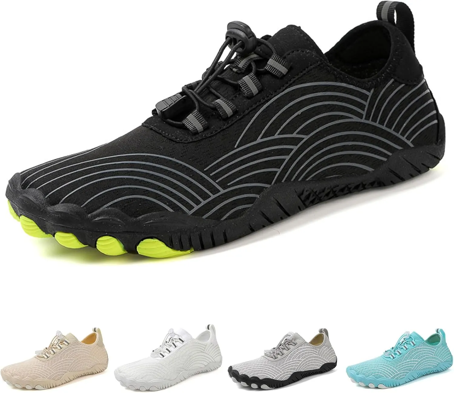 Women's Waterproof Hiking Shoes Pro-Healthy&Non-Slip Breathable Barefoot Shoes Wide Toe Box Grounded Footwear Running Trekking Trail Shoe Cross Trainer Walking Sneakers Beach Swim Footwear Unisex