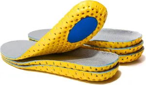 XINIFOOT 3 Pairs Elastic Shock Absorbing Shoe Insoles Breathable Honeycomb Sneaker Inserts Sports Shoe Insole Replacement Insoles for Men