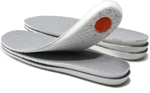 XINIFOOT 3 Pairs Premium Comfort Shoe Replacement Insole, Shock Absorption Elastic Cushion Inserts, Breathable Shoe Inner Soles for Women Gray